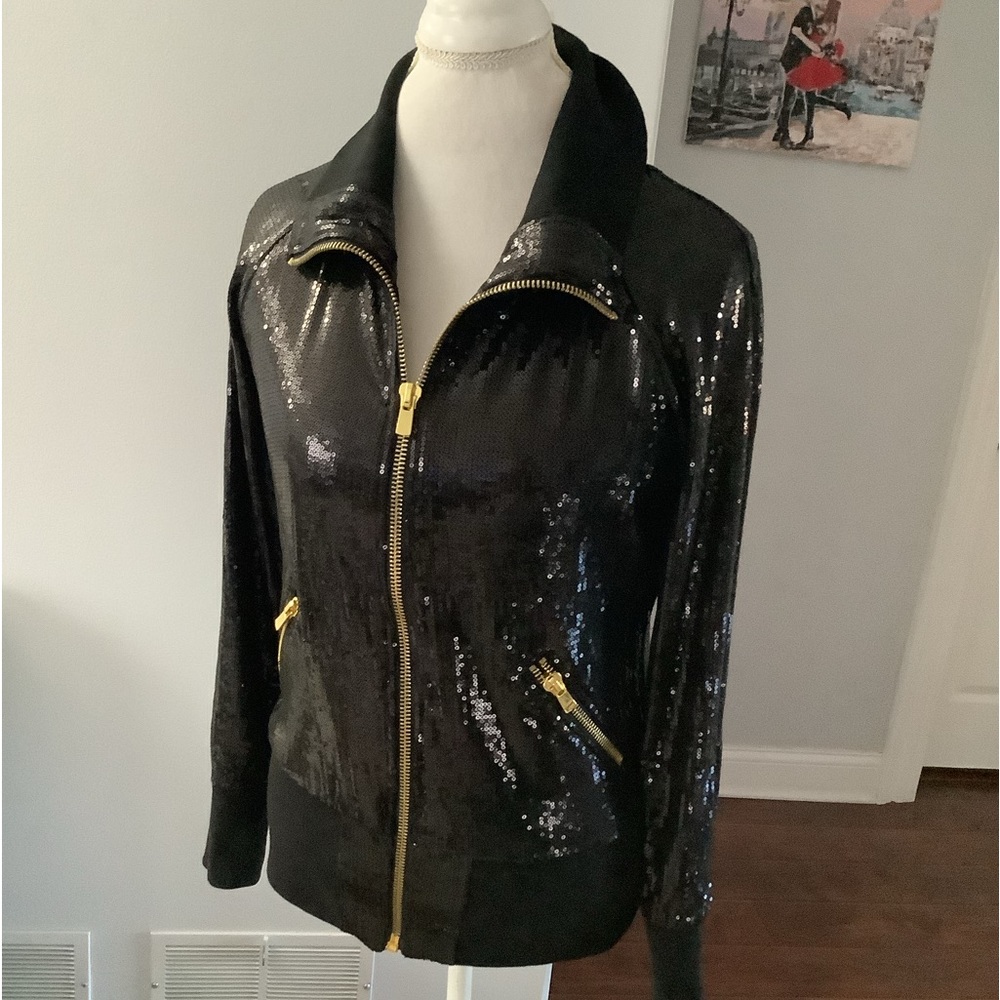 Exceptionally Beautiful Sequined Jacket Euc - image 7